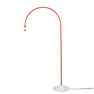 Valerie Objects Standing Lamp N°2 Stehlampe Marmor/ Rot