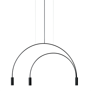 Estiluz Volta Pendelleuchte Schwarz 3 Lichtquellen