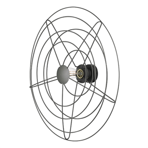 WATT A LAMP Radio Wandleuchte Groß Dunkelgrau