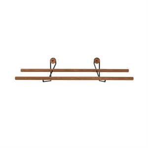 Wir fertigen Schuhregale aus Holz, Klein , Eiche/ Messing