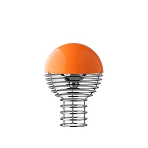 Verner Panton Wire Tragbare Lampe Orange