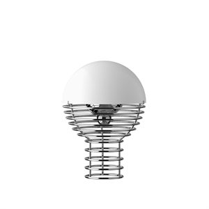 Verner Panton Wire Tragbare Lampe Weiß