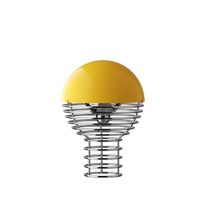 Verner Panton Wire Tragbare Lampe Gelb